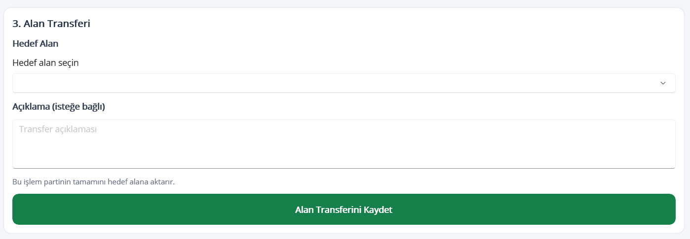 Fide alan transferi ekranı